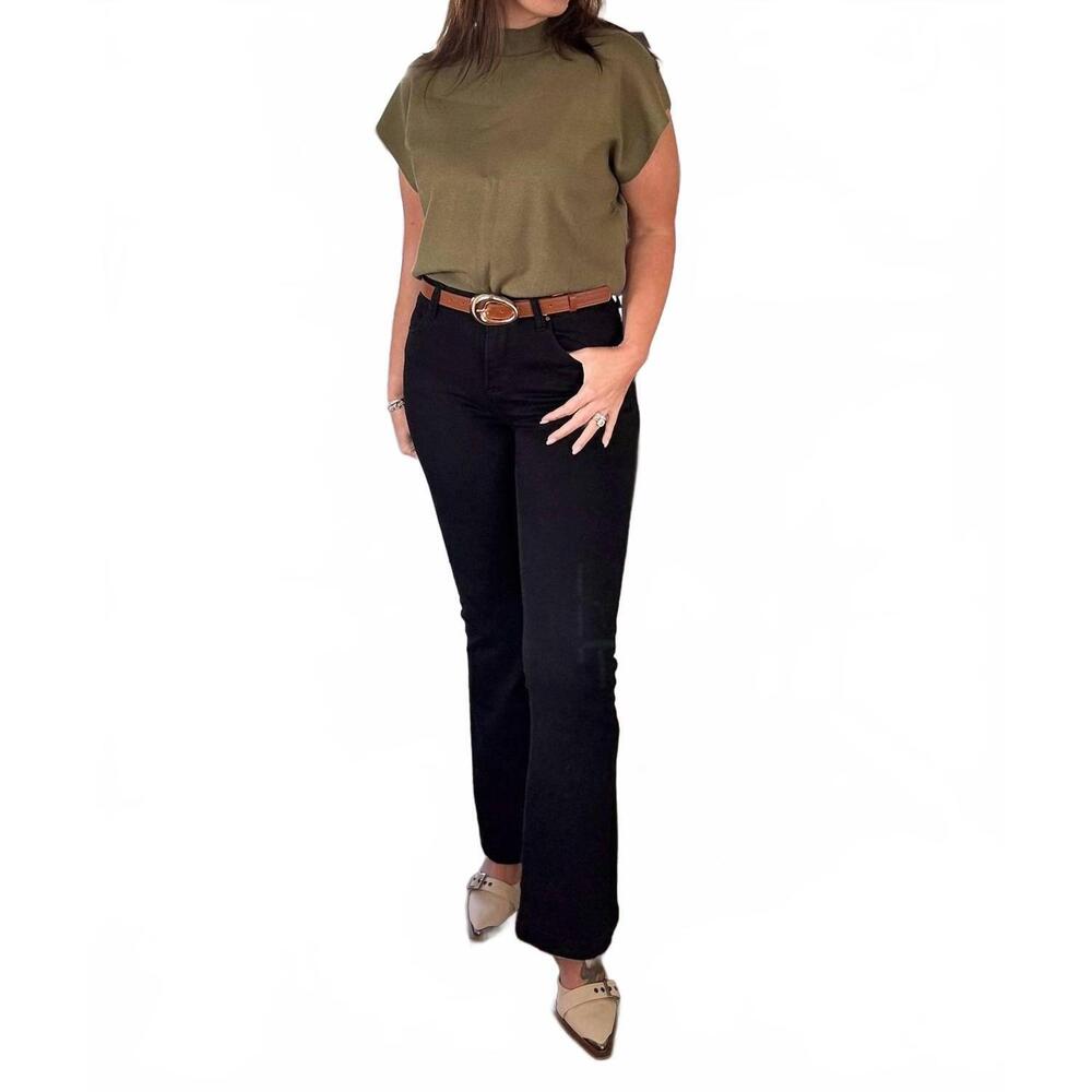 NEW EE:SOME breeze crew neck sweater in olive
